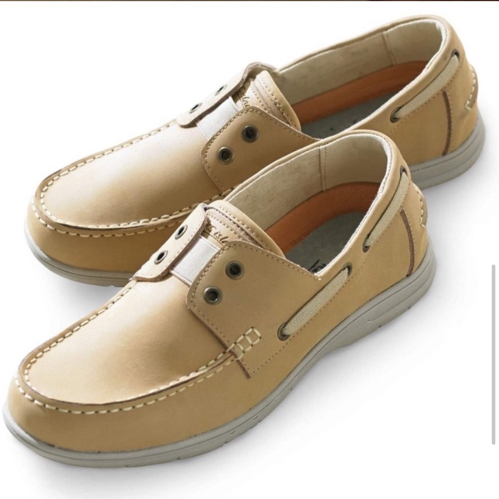 NEW Kingsize Island Boat Shoes Khaki 11EW KS Island